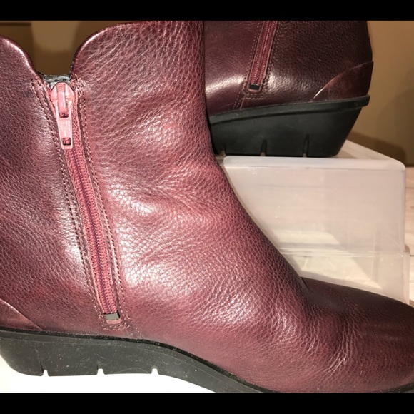 ecco burgundy boots